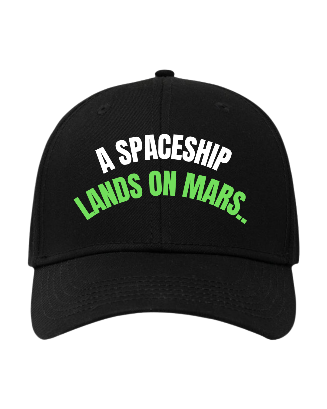 SPACESHIP LANDS ON MARS..